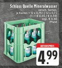 Mineralwasser Angebote von Schloss Quelle bei E center Wuppertal für 4,99 €