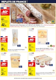 Prix et réduction Saucisse dans le prospectus Carrefour en cours Offre Saucisse dans le catalogue Carrefour du moment à la page 7