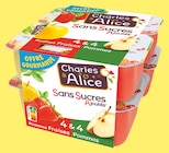 Compote 4 Pommes/4 Pommes-Fraise Sans Sucres Ajoutés Offre Gourmande - Charles & Alice dans le catalogue Intermarché Super