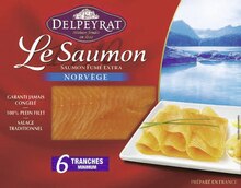 Le saumon fumé Norvège - Géant Casino à Courbevoie Le saumon fumé Norvège en promo chez Géant Casino Courbevoie à 5,80 €