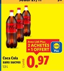 Lidl Le Havre - Promo Coca Cola sans sucres Promo Coca Cola sans sucres à 0,97 € dans le catalogue Lidl à Le Havre
