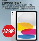 iPad 11" 2025 128 GB im Angebot bei V-Markt in Regensburg iPad 11" 2025 128 GB Angebote von Apple bei V-Markt Regensburg für 379,00 €