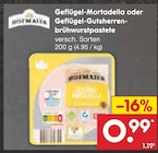 Geflügel-Mortadella oder Geflügel-Gutsherren-brühwurstpastete von HOFLMAIER im aktuellen Netto Marken-Discount Prospekt