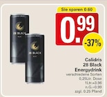 28 Black Energydrink im Angebot bei WEZ in Löhne 28 Black Energydrink Angebote von Calidris bei WEZ Löhne für 0,99 €