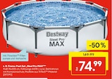 Frame-Pool-Set „Steel Pro MAX™ von Bestway für 74,99 € bei Hellweg im Angebot Frame-Pool-Set „Steel Pro MAX™ von Bestway im aktuellen Hellweg Prospekt