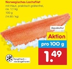 Norwegisches Lachsfilet bei Netto Marken-Discount im Ganderkesee Prospekt für 1,49 €