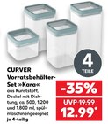 Vorratsbehälter-Set »Kara« im Kaufland Prospekt Vorratsbehälter-Set »Kara« von CURVER im aktuellen Kaufland Prospekt für 12,99 €