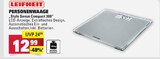 Personenwaage Style Sense Compact 300 Angebote von Leifheit bei E center Wiesbaden für 12,99 €