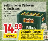 Aktuelles Helles Pülleken oder Zitrönken Angebot bei Trinkgut in Meerbusch ab 14,99 €