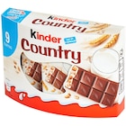 Barre chocolatée - KINDER COUNTRY en promo chez Carrefour Market Nice à 3,25 €