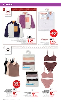 Promotion Soutien-Gorge dans le prospectus Hyper U, valable du 15/09/2026 au 27/09/2026 Promo Soutien-Gorge dans le catalogue Hyper U du moment à la page 50