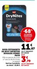 Sous-vêtements de nuit DryNites Jumbo Pack - Huggies en promo chez Super U Sous-vêtements de nuit DryNites Jumbo Pack - Huggies dans le catalogue Super U