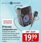 BT-Karaoke-Lautsprecher Angebote von Music Sound bei famila Nordost Norderstedt für 19,99 €