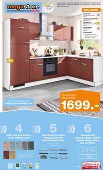 Kuchen im aktuellen Segmüller Prospekt (Augsburg) Kuchen im Segmüller Prospekt "Moderne Küchen mega günstig" mit 12 Seiten (Augsburg)
