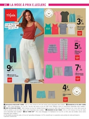 Promos Pantalon Femme dans le catalogue "Vague de fraîcheur sur votre budget" de E.Leclerc Pantalon Femme en promo dans le catalogue E.Leclerc à la page 24