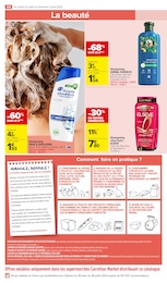 Prix et réduction Shampooing dans le prospectus Carrefour Market en cours Offre Shampooing dans le catalogue Carrefour Market du moment à la page 48