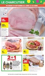 Prix et réduction Jambon cuit dans le prospectus Carrefour en cours Offre Jambon cuit dans le catalogue Carrefour du moment à la page 32