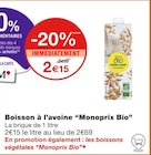 Promo Boisson à l’avoine à 2,15 € dans le catalogue Monoprix à Trouville-sur-Mer