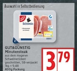 Minutensteak von Gut&Günstig im aktuellen EDEKA Prospekt