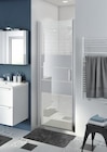Porte de douche pivotante "Beloya" l.80 cm en verre effet miroir - GoodHome dans le catalogue Brico Dépôt