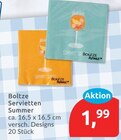 Servietten Summer von Boltze für 1,99 € bei budni im Angebot Servietten Summer von Boltze im aktuellen budni Prospekt