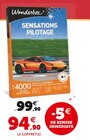 Sensations pilotage - Wonderbox en promo chez U Express Sensations pilotage - Wonderbox dans le catalogue U Express
