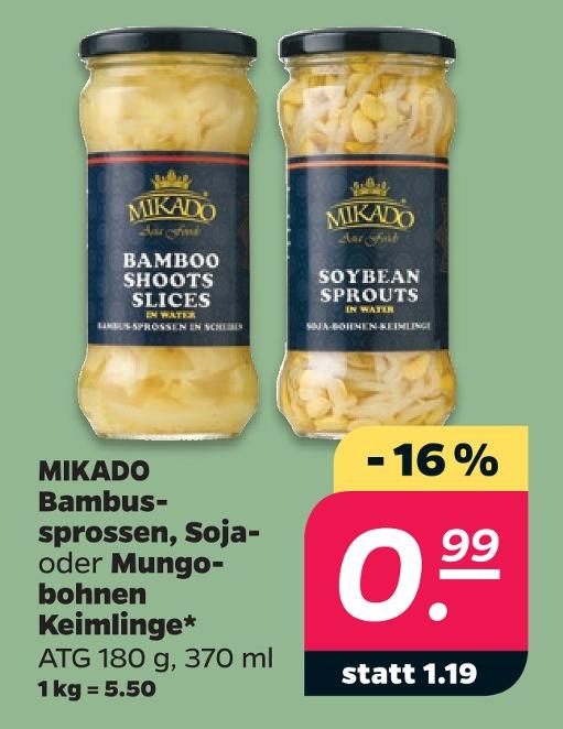 Bambus-Sprossen