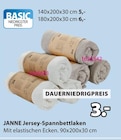 Aktuelles JANNE Jersey-Spannbettlaken Angebot bei JYSK in Düsseldorf ab 3,00 €