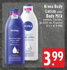 Body Lotion im Angebot bei EDEKA in Ahlen Body Lotion Angebote von Nivea bei EDEKA Ahlen für 3,99 €