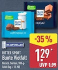Bunte Vielfalt von Ritter Sport für 1,29 € bei ALDI Nord im Angebot Bunte Vielfalt von Ritter Sport im aktuellen ALDI Nord Prospekt