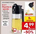 2-in-1 Ölsprüher & -spender von GOURMETmaxx im aktuellen Netto Marken-Discount Prospekt für 4,99 €