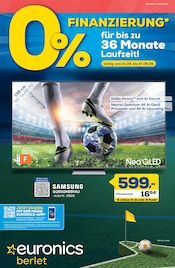 Fernseher im EURONICS Prospekt in Lüdenscheid Aktueller EURONICS Prospekt mit Fernseher, "0% FINANZIERUNG", Seite 1