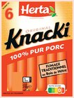 Knacki Original 100% Pur Porc - HERTA à 3,18 € dans le catalogue Intermarché Super