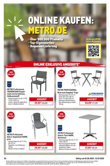 Gartenmöbelset Angebot im METRO Prospekt, gültig von 01.06.2025 bis 31.07.2025 Gartenmöbelset Angebot im aktuellen METRO Prospekt auf Seite 21