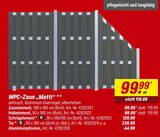 WPC-Zaun „Matti“ im toom Baumarkt Prospekt WPC-Zaun „Matti“ von im aktuellen toom Baumarkt Prospekt für 44,99 €