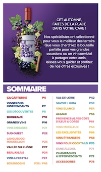 Catalogue de la semaine "FOIRE AUX VINS" avec 2 pages, valide du 21/09/2026 au 05/10/2026 pour Perrigny-lès-Dijon et alentours Prospectus de la semaine "FOIRE AUX VINS" avec 2 pages, valide du 21/09/2026 au 05/10/2026 pour Perrigny-lès-Dijon et alentours