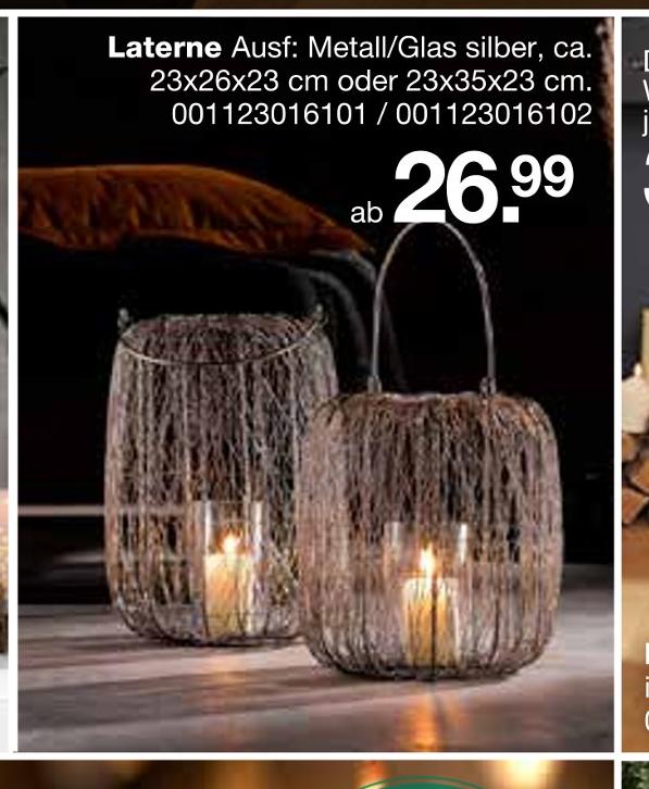 Opti-Wohnwelt Seligweiler - Laterne Laterne Angebot bei Opti-Wohnwelt Seligweiler im Prospekt 40% IN ALLEN ABTEILUNGEN