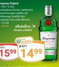 Original Angebote von Tanqueray bei GLOBUS Hofheim für 14,99 €
