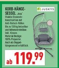 Korb-Hängesessel Aria Angebote von Juskys bei Marktkauf Haltern am See für 119,99 €