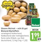 Unsere Heimat – echt & gut Bioland-Kartoffeln Angebote von Bioland bei E center Göppingen für 1,99 €