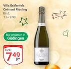 Crémant Riesling von Villa Gräfenfels für 7,49 € bei GLOBUS im Angebot Crémant Riesling von Villa Gräfenfels im aktuellen GLOBUS Prospekt