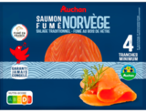 SAUMON FUMÉ DE NORVÈGE AUCHAN - AUCHAN en promo chez Auchan Hypermarché Cannes à 5,79 €