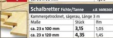 Trockenausbau im aktuellen BAUHAUS Prospekt Schalbretter Fichte/Tanne für 3,15 € bei BAUHAUS im Angebot