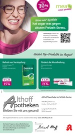 Aktueller mea - meine apotheke Apotheken Prospekt in Weibern und Umgebung, "Unsere August-Angebote" mit 4 Seiten, 01.08.2025 - 31.08.2025