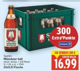 Münchner hell von Spaten für 16,99 € bei E center im Angebot Münchner hell von Spaten im aktuellen E center Prospekt