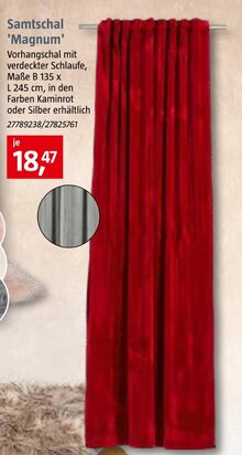 BAUHAUS Dingolfing - Samtschal 'Magnum' Samtschal 'Magnum' Angebot bei BAUHAUS Dingolfing im Prospekt "Handzettel KW 45"
