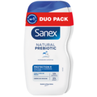 Gel douche aux probiotiques naturels "Duo Pack" - SANEX dans le catalogue Carrefour Market
