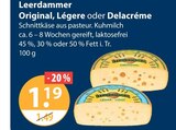 Original, Légere oder Delacréme von Leerdammer im aktuellen V-Markt Prospekt für 1,19 €