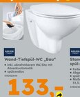 Wand-Tiefspül-WC Bau Angebote von Grohe bei Globus-Baumarkt Bad Homburg für 133,00 €
