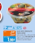 Supermarchés Match Saint-Amand-les-Eaux - Promo Olive verte dénoyautée à l'orientale au piment Promo Olive verte dénoyautée à l'orientale au piment à 3,97 € dans le catalogue Supermarchés Match à Saint-Amand-les-Eaux